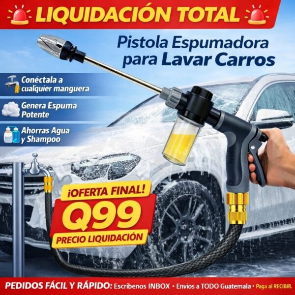 Pistola Espumadora para Lavar Carros