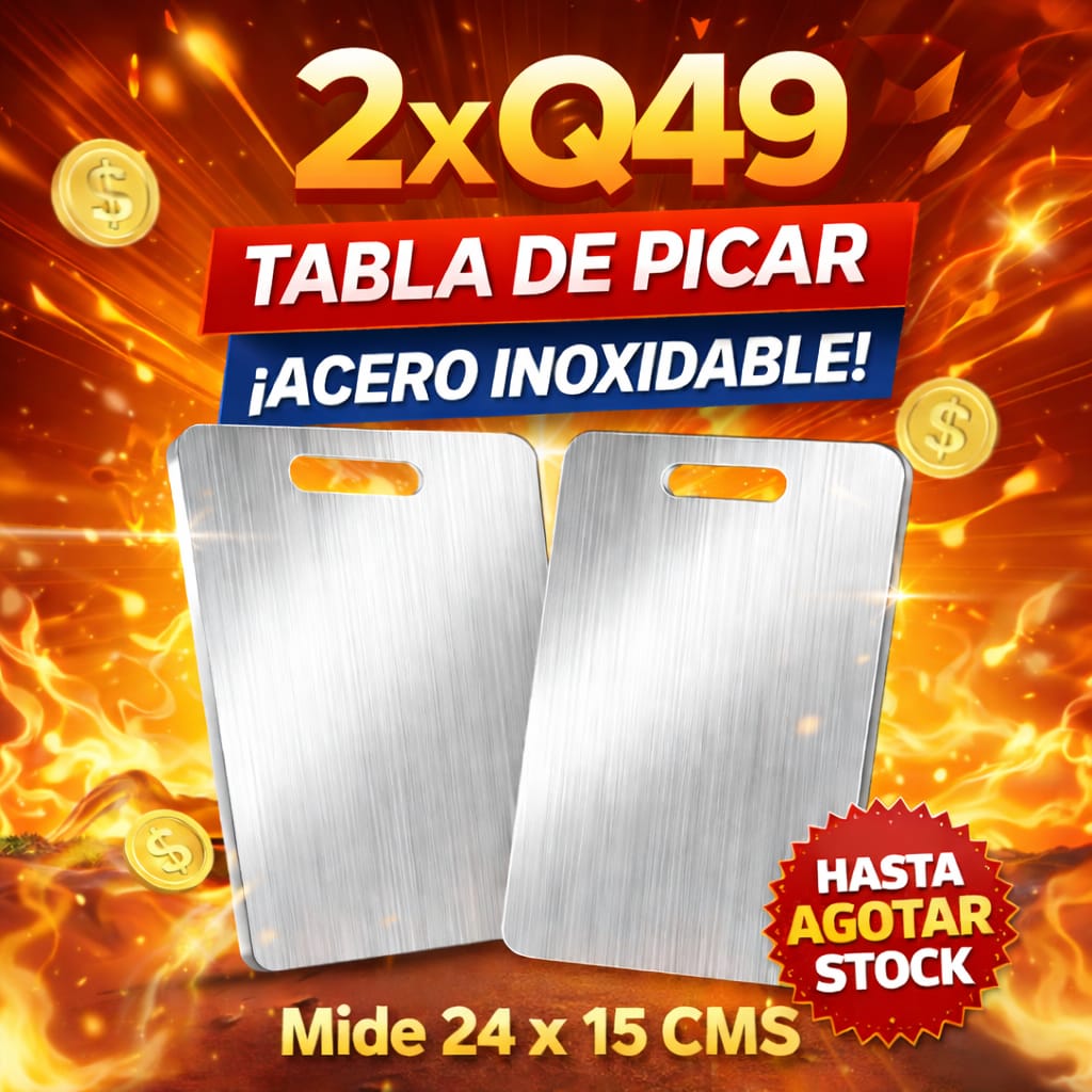 tabla de metal para picar