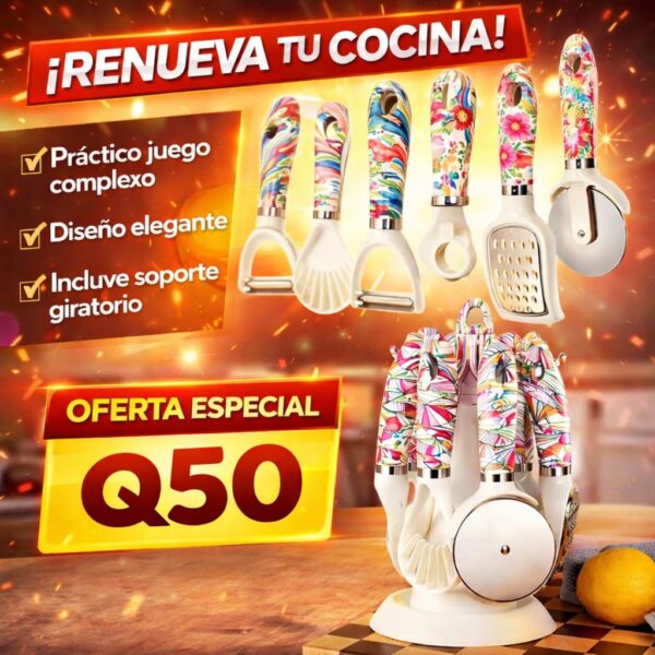 UTENSILIOS CON BASE GIRATORIA