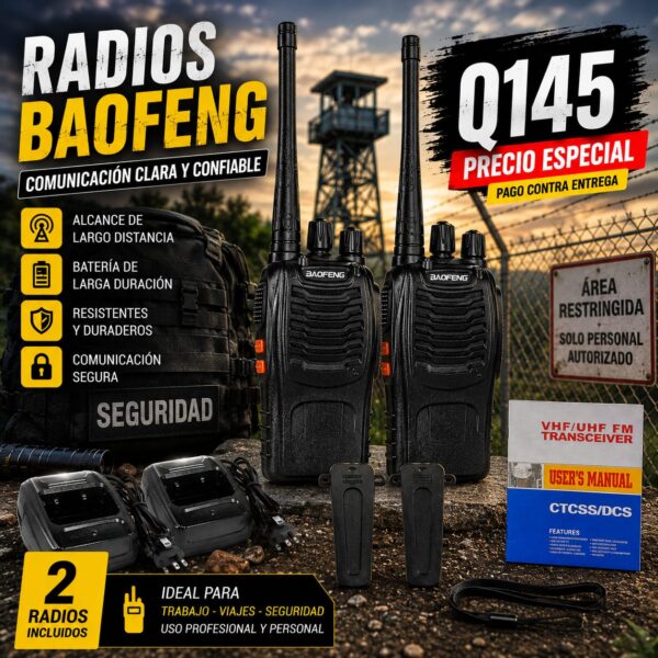 2 radios Walkie talkie x Q145