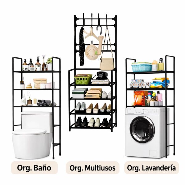 Estantería de baño, lavandería o multiusos