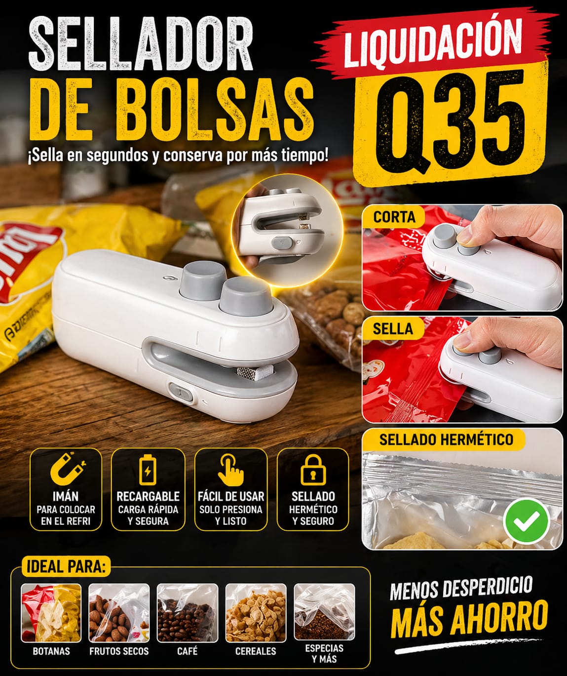Sellador de bolsas